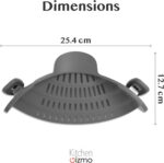 Kitchen Gizmo Snap N' Strain - Silicone Pasta Strainer Clip-On for Pots and Pans... - Image 5