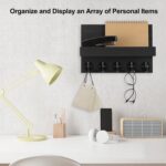 Lwenki Key Holder for Wall, Decorative Key and Mail Holder with Shelf Has Large ... - Image 6