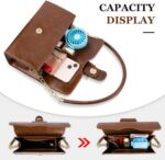 Shoulder Bag for Women, Vegan Leather Classic Crossbody Purses Handbags, Trendy ... - Image 5