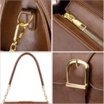 Shoulder Bag for Women, Vegan Leather Classic Crossbody Purses Handbags, Trendy ... - Image 6