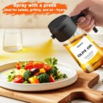 2 in 1 Glass Oil Sprayer & Dispenser,16oz/470ml Olive Cooking, Air Fryer, and Sa... - Image 7