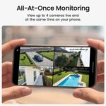 aosu Security Cameras Outdoor Wireless, 4 Cam-Kit, No Subscription Required, Sol... - Image 4