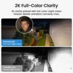 aosu Security Cameras Outdoor Wireless, 4 Cam-Kit, No Subscription Required, Sol... - Image 7