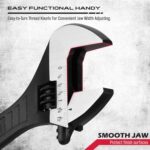 Adjustable Wrench Set Wrenches Sets: 4-Piece 6, 8, 10, 12 Inch Chrome Vanadium S... - Image 5