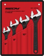 Adjustable Wrench Set Wrenches Sets: 4-Piece 6, 8, 10, 12 Inch Chrome Vanadium S... - Image 8