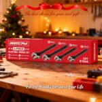 Adjustable Wrench Set Wrenches Sets: 4-Piece 6, 8, 10, 12 Inch Chrome Vanadium S... - Image 9