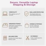Laptop Shipping Box Kit for 10-17 Inch Laptops | Universal Laptop Box with Foam ... - Image 9