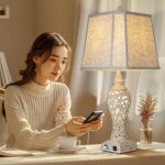 LuxSight Collection 28.5" Table Lamps Set of 2 - Bedside Lamp with Fabric Shades... - Image 6
