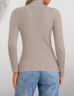 ZESICA Women's Fleece Sherpa Lined Sweater 2026 Winter Thermal Shirts Long Sleev... - Image 4