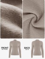 ZESICA Women's Fleece Sherpa Lined Sweater 2026 Winter Thermal Shirts Long Sleev... - Image 6