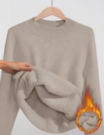 ZESICA Women's Fleece Sherpa Lined Sweater 2026 Winter Thermal Shirts Long Sleev... - Image 10
