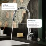 Moen Sleek Chrome Pulldown Kitchen Faucet Featuring Pull Down Sprayer with Power... - Image 5
