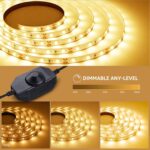 Lepro LED Strip Light White, 16.4Ft Dimmable Vanity Lights, 3000K Super Bright L... - Image 3