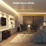 Lepro LED Strip Light White, 16.4Ft Dimmable Vanity Lights, 3000K Super Bright L... - Image 4