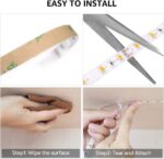 Lepro LED Strip Light White, 16.4Ft Dimmable Vanity Lights, 3000K Super Bright L... - Image 8