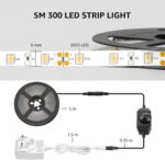 Lepro LED Strip Light White, 16.4Ft Dimmable Vanity Lights, 3000K Super Bright L... - Image 9