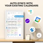 Mezed 21.5" Smart Digital Calendar, Meal Schedule, Duty Chart, HD Smart Touch Sc... - Image 3