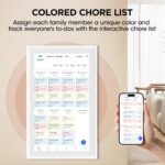 Mezed 21.5" Smart Digital Calendar, Meal Schedule, Duty Chart, HD Smart Touch Sc... - Image 4