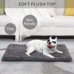 Washable Dog Bed Mat Ultra Soft Dog Crate Pad Comfy Fluffy Pet Kennel Beds Sleep... - Image 3