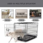 Washable Dog Bed Mat Ultra Soft Dog Crate Pad Comfy Fluffy Pet Kennel Beds Sleep... - Image 5