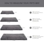 Washable Dog Bed Mat Ultra Soft Dog Crate Pad Comfy Fluffy Pet Kennel Beds Sleep... - Image 6