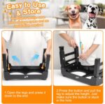 COMESOON Elevated Dog Bowls, 4 Height Adjustable Raised Bowl Stand with 2 Thick ... - Image 7
