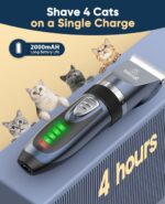 oneisall Quiet Cat Clippers for Matted & Long Hair, 2-Speed Cordless Pet Shaver ... - Image 8