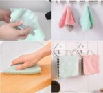 24 Pack Kitchen Cloth, Microfiber Dish Towels Washcloths, Super Absorbent Coral ... - Image 5