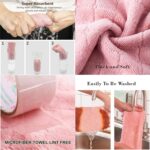 24 Pack Kitchen Cloth, Microfiber Dish Towels Washcloths, Super Absorbent Coral ... - Image 6