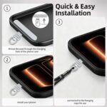 Yojaro 360° Rotating Stainless Steel Phone Tether Tab (3-Pack) - Universal for i... - Image 7