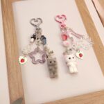Cute Pink Keychain,Fuzzy Cat Keychain Aesthetic Y2K KeychainStylish KeychainsAcc... - Image 3