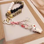 Cute Pink Keychain,Fuzzy Cat Keychain Aesthetic Y2K KeychainStylish KeychainsAcc... - Image 6