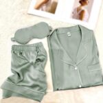 WJing Yi Jia Womens Pajama Sets XS-4XL Silk Satin Pajamas Set Floral 2Pcs Pj Set... - Image 4