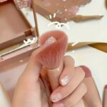5Pcs Travel Size Makeup Brush Set with Mirror, Mini Portable Cosmetic Brush Kit ... - Image 4