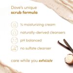 Dove Vanilla Sugar & Shea Butter Body Scrub Exfoliates and Deeply Nourishes for ... - Image 4