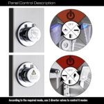 ELLO&ALLO Stainless Steel Shower Panel Tower System,LED Rainfall Waterfall Showe... - Image 4