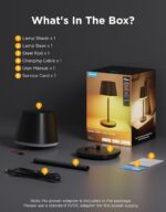 Govee Smart Cordless Table Lamp Classic (No Adapter), RGBIC Rechargeable Table L... - Image 11