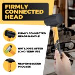 2-Piece Rubber Mallet Hammer Set, 8oz Rubber Hammer Mallet & 25mm Double-Faced S... - Image 3