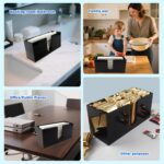 Paper Towel Holder for Countertop, Black Acrylic Napkin Dispenser – Fits Multifo... - Image 3