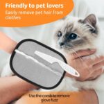SAWMONG Pet Hair Removal Glove, 2Pcs Cat & Dog Reusable Pet Hair Remover Gloves ... - Image 9