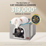 Bedsure Cat Beds for Indoor Cats - Large Cat Cave for Pet Cat House with Fluffy ... - Image 3