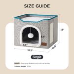 Bedsure Cat Beds for Indoor Cats - Large Cat Cave for Pet Cat House with Fluffy ... - Image 8