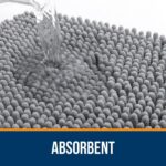 OLANLY Toilet Rugs U-Shaped 24x20, Extra Soft Absorbent Chenille Contour Bathroo... - Image 5