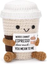 Funny Positive Coffee, Emotional Crochet Doll, Cute Crochet Potato Partner Toy w... - Image 3