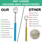 HOFASON 6 Pack Back Scratcher Fathers Day Dad Gifts, White Elephant Gifts for Ad... - Image 5