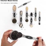 Magnetic Measuring Spoons Set Stainless Steel with Leveler, Stackable Metal Tabl... - Image 7