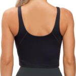 THE GYM PEOPLE Womens' Sports Bra Longline Wirefree Padded with Medium Support - Image 4