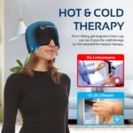 Migraine Relief Cap Ice Head Wrap and Hat | Hot/Cold Gel Pack with Face and Eye ... - Image 5