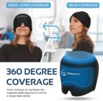 Migraine Relief Cap Ice Head Wrap and Hat | Hot/Cold Gel Pack with Face and Eye ... - Image 6