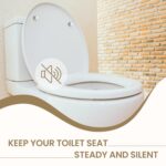 Gadgetime USA Toilet Seat Bumper Kit - Toilet Seat Risers & Toilet Cover Bumpers... - Image 3